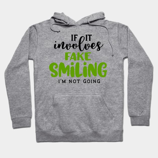 Fake Smiling Hoodie by INKUBATUR